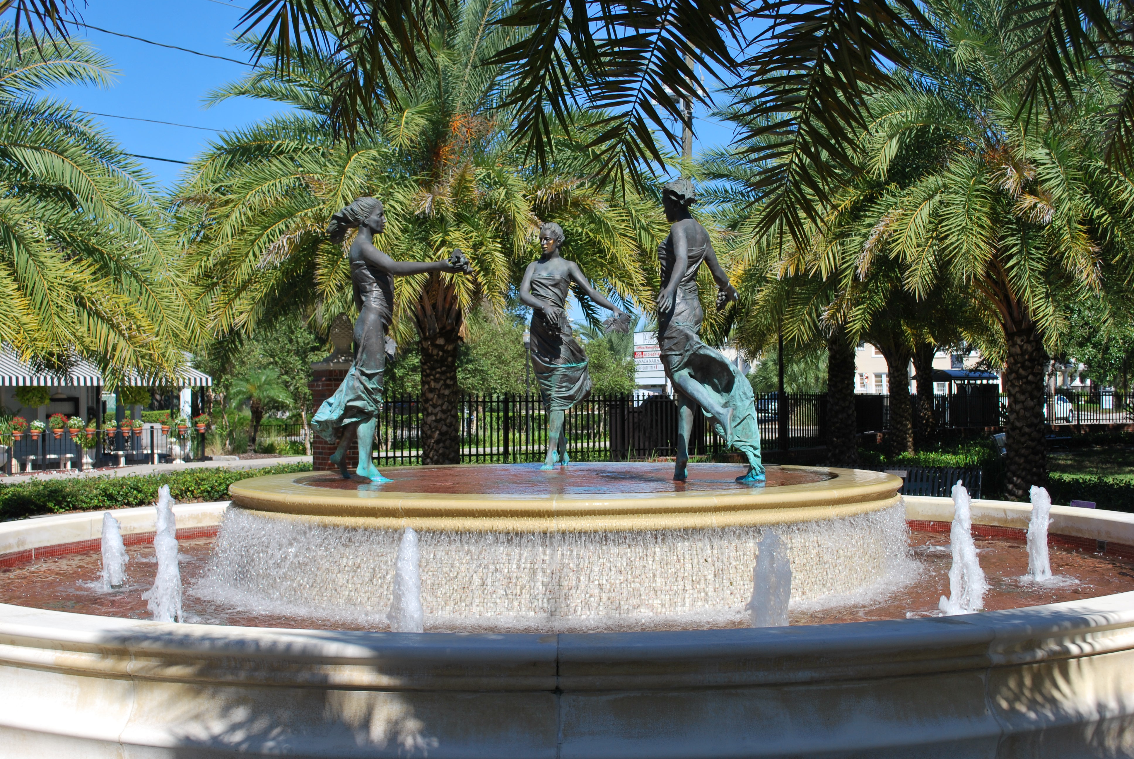 Fountain in nearby Hyde Park Village